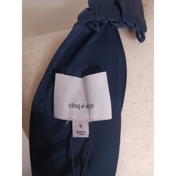 Cinq a Sept Alexandra Turtleneck Halter Gown, NWT, Size 6 - Picture 13 of 16